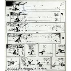George Herriman - Krazy Kat Sunday Comic Strip Original Art (King Features Syndicate, undated).