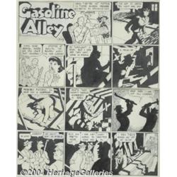 Frank King - Gasoline Alley Sunday Comic Strip Original Art, dated 5-18-47 (Chicago Tribune, 1947).