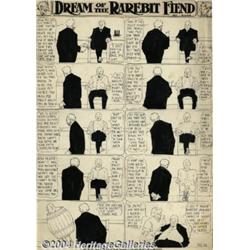 Winsor McCay (as Silas) - Dream of the Rarebit Fiend Sunday Comic Strip Original Art (New York Heral
