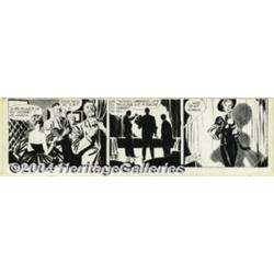 Alex Raymond - Rip Kirby Daily Comic Strip Original Art, dated 2-1-54 (King Features Syndicate, 1954