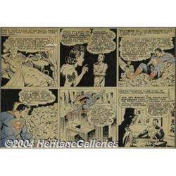 Joe Shuster Studios - Superman Sunday Original Art (circa 1942).
