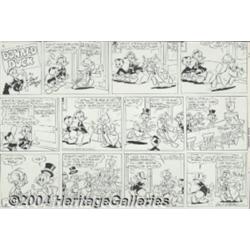 Al Taliaferro - Donald Duck Sunday Comic Strip Original Art, dated 3-11-62 (Walt Disney Productions,