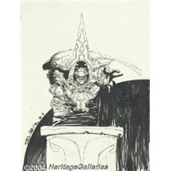 Simon Bisley - F.A.K.K.2 Sketch Original Art (1996).