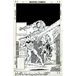Mark Bright and Mark McKenna - Marvel Tales #199 Cover Original Art (Marvel, 1987).