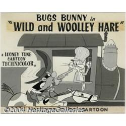 Bugs Bunny "Wild and Woolly Hare" Lobby Card Original Art (Warner Brothers, 1959).