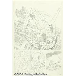 John Byrne - Fantastic Four, page 17 Original Art (unpublished, circa 1974).