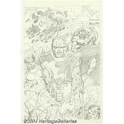 John Byrne - Fantastic Four Splash Page, page 20 Original Art (unpublished, circa 1974).