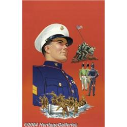 Frank X. Doyle - World Around Us #11 Cover Original Art (Gilberton, 1955).