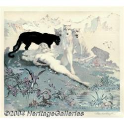 Frank Frazetta - "Golden Girl" Signed Print #1620/2000 (Russ Cochran, 1978).