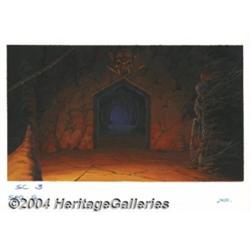 Heavy Metal 2000 Background Painting Original Art.
