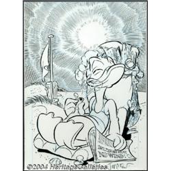 Daan Jippes - Donald Duck #258 Cover Original Art (Gladstone, 1987).