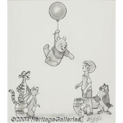 Bill Justice - Walt Disney's Winnie the Pooh Sketch Original Art (undated).
