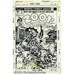 Jack Kirby and John Verpoorten - 2001: A Space Odyssey #3 Cover Original Art (Marvel, 1977).
