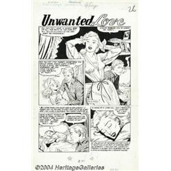 Ralph Mayo - New Romances #10 Complete 6-page Story "Unwanted Love" Original Art (Standard, 1952).