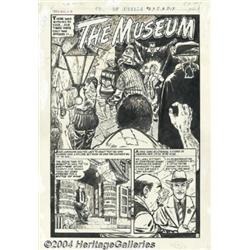 Bob Powell - Chamber of Chills #23 Complete 5-page Story "The Museum" Original Art (Harvey, 1954).