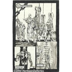 Larry Schlekewy Jr. - Complete 22-page Story "Welcome to the Meathouse" Original Art (1993).