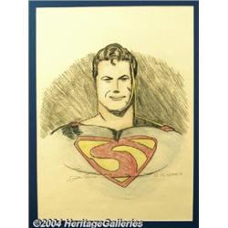 Joe Shuster - Superman Pin Up Original Art (undated).