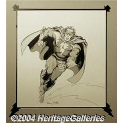 Barry Windsor-Smith - Superhero Rock Album Cover Original Art (undated).