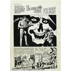 Manny Stallman - Witches Tales #2, Complete 7-page Story, "The Man with Two Faces" Original Art (Har
