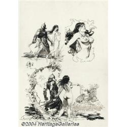 Arthur Suydam - Death Dealer #4 Original Art (Verotik,1997).