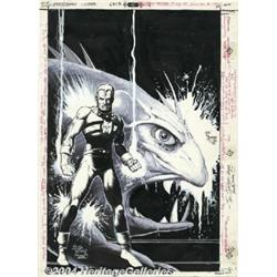 Tim Truman - Miracleman #6 Cover Original Art (Eclipse,1986).