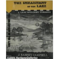 Frank Utpatel - The Inhabitant of the Lake Cover Original Art (Arkham House, 1964).