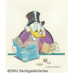 William Van Horn - Uncle Scrooge Pin Up Original Art (undated).