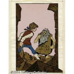 Vaughn Bode - "Treasure Island" Illustration Group Original Art (1966).