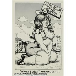 Robert Crumb - Original Illustration "Honey Bunch Kaminski" (circa 1968).