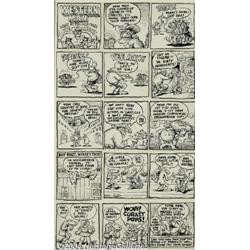 Robert Crumb - "Western Man: Last of the Big Time He Men" One-page Story Original Art (East Village 