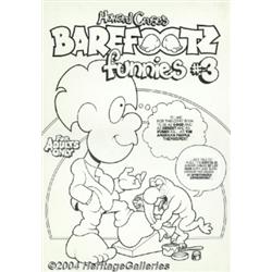 Howard Cruse - Barefootz Funnies #3 Cover Original Art (Kitchen Sink, 1979).