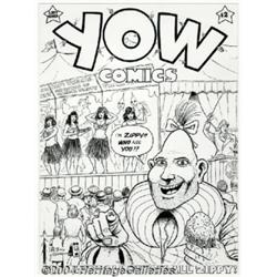 Bill Griffith - Yow Comics #1 Zippy Cover Original Art (Last Gasp, 1978).
