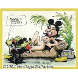 Gary Hallgren - "Dinner Is Served" Pin Up Original Art (undated).