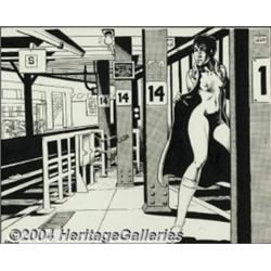 Spain Rodriguez - Subway Flasher Illustration Original Art (undated).