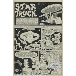 Skip Williamson - "Star Truck" Complete 4-page Story Original Art (undated).