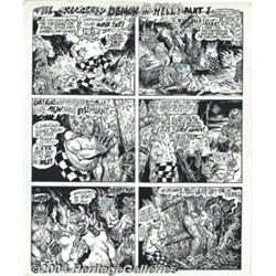 S. Clay Wilson - Weirdo #17 One-page Story "Checkered Demon in Hell Part One" Original Art (Last Gas