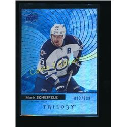 17-18 Upper Deck Trilogy Blue #9 Mark Scheifele