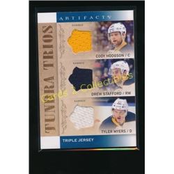 14-15 Artifacts Tundra Trios Jerseys Cody Hodgson