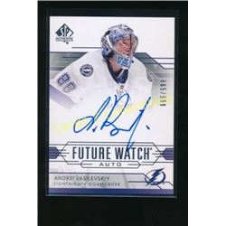 2014-15 SP Authentic #310 Andrei Vasilevskiy AU RC