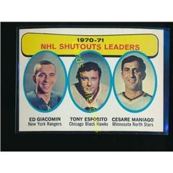 1971-72 Topps #5 Shutouts Leaders/Ed Giacomin