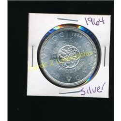 1864-1964 Canadian Silver $1 Coin