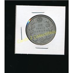1931 Canadian King George Silver 50 Cent Coin