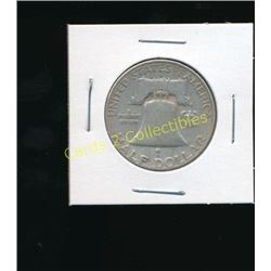 1952 USA Franklin Silver 1/2 Dollar Coin