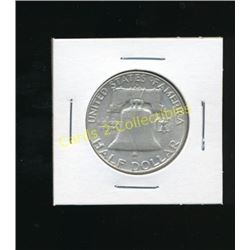 1960 USA Franklin 1/2 Dollar Silver Coin
