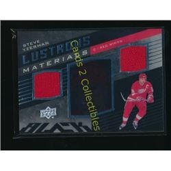 2014-15 UD Black Lustrous Materials Steve Yzerman