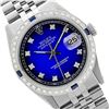 Image 1 : Rolex Men's Stainless Steel, QuickSet, Diam Dial & Diam/Sapphire Bezel - REF-521F5M