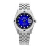 Image 2 : Rolex Men's Stainless Steel, QuickSet, Diam Dial & Diam/Sapphire Bezel - REF-521F5M