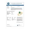 Image 2 : 0.51 CTW Emerald & Diamond Ring 10K Yellow Gold - REF-18W2F - 12615