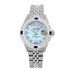 Image 2 : Rolex Men's Stainless Steel, QuickSet, Diam Dial & Diam/Sapphire Bezel - REF-521T2K