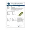 Image 3 : 15.47 CTW Peridot & VS/SI Certified Diamond Earrings 10K Yellow Gold - REF-107K5W - 29486